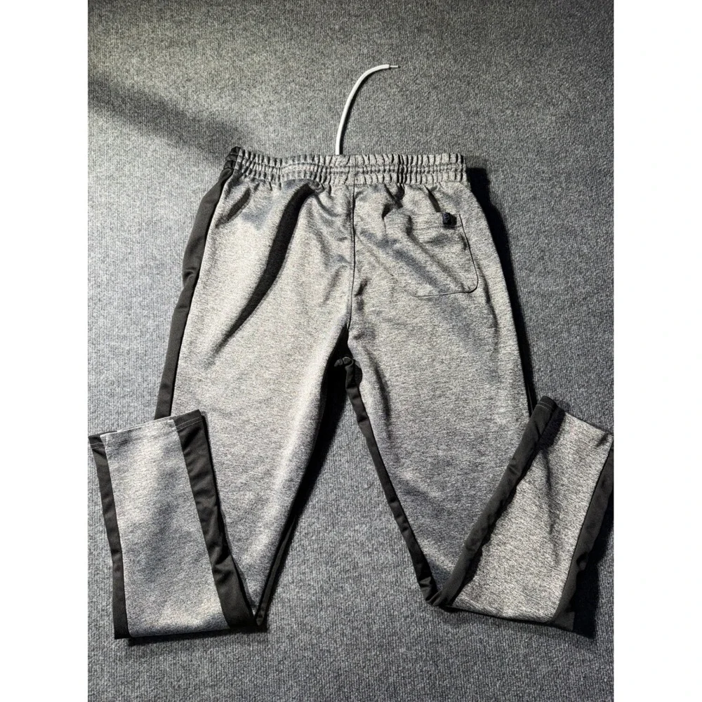 Southpole Mens Gray Black Athletic Track Pants Joggers Size Large Drawstring